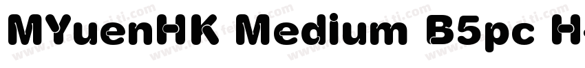 MYuenHK Medium B5pc H字体转换